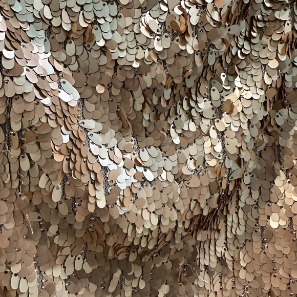 VINCE NTW oval matte sequin mini skirt with silk lining!! - Picture 3 of 11